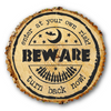 Beware - Turn Back Now Stencil
