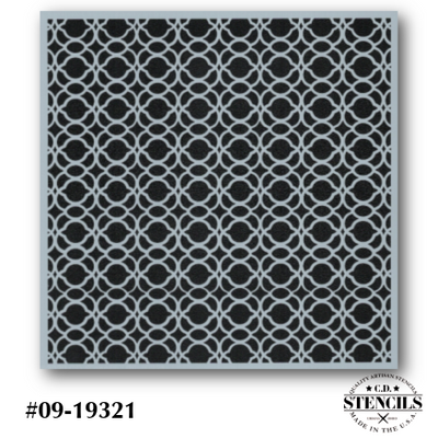 Macrame Knot Background Stencil