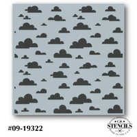 Clouds Background Stencil