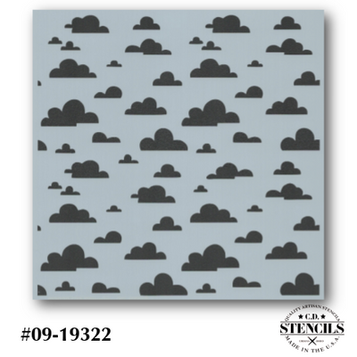 Clouds Background Stencil