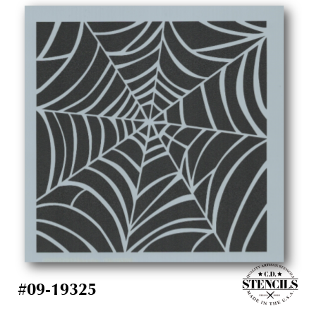 Spiderweb Background Stencil