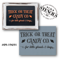 Trick or Treat Candy Co Stencil