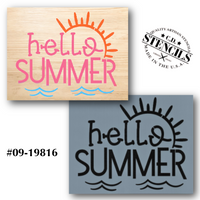 Hello Summer - Sunshine Stencil