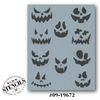 Spooky Faces Stencil