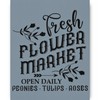 Fresh Flower Market Stencil