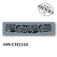 Spring Bluebird Border Stencil