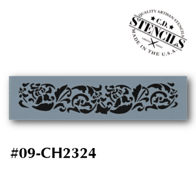 Spring Bluebird Border Stencil