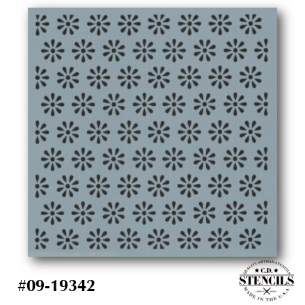 Flower Background Stencil
