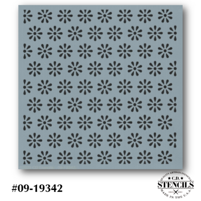 Flower Background Stencil