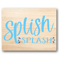Splish Splash Stencil