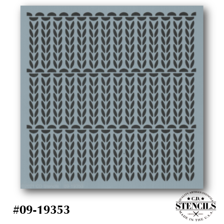 Knit and Purl Background Stencil