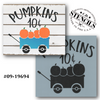 Pumpkins 10¢ Stencil