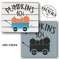 Pumpkins 10¢ Stencil