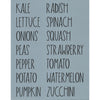 Garden Labels: Fruit & Veggies #2 Stencil