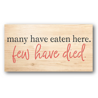 Many Have Eaten Stencil