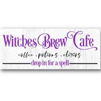Witches Brew Cafe Stencil