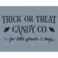 Trick or Treat Candy Co Stencil