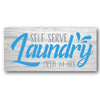 Self Serve Laundry 24 Hours Stencil
