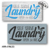 Self Serve Laundry 24 Hours Stencil