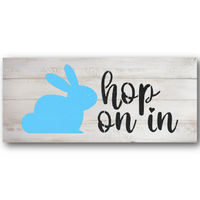 Hop On In Stencil