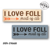 I Love Fall Most of All Stencil