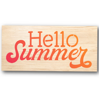 Hello Summer Stencil