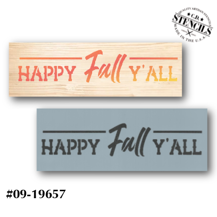 Happy Fall Y'all Stencil