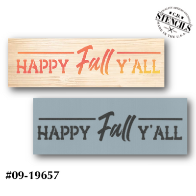 Happy Fall Y'all Stencil