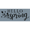 Hello Spring Stencil