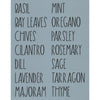 Garden Labels: Herbs Stencil