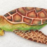 4-3/8" MDF Sea Turtle Ornament