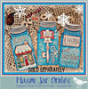 6" Mason Jar Ornament