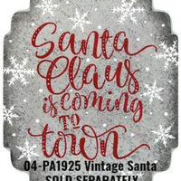 Santa is Coming to Town Stencil
