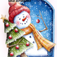 Snowbert Decorates the Tree Pattern by Chris Haughey