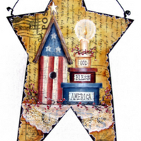 14" Primitive Star Plaque