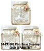 4-1/4" Squatty Mason Jar Ornament