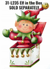 Elf in the Box Ornament Pattern