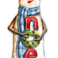 Noel Snowman Ornament