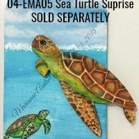 4-3/8" MDF Sea Turtle Ornament