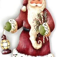 Santa with Lantern Ornament