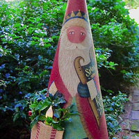Snow King Cone Santa Pattern by Cynthia Erekson
