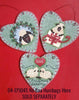 4" Heart Ornaments