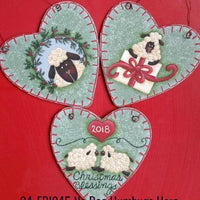4" Heart Ornaments