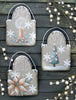 Vertical Oval Square Ornament