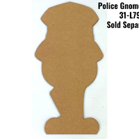 Police Officer Gnome Pattern By Jeannetta Cimo
