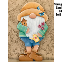 Spring Gnome and Garden Plaque