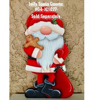 Jolly Santa Gnome Plaque