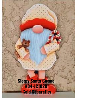 Sleepy Santa Gnome Plaque