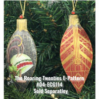 Solid Tall Teardrop Infinity Ornament