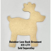 Reindeer Love Ornaments Pattern by Elaina Appleby